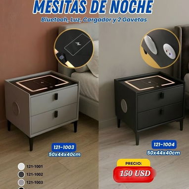 Mesita de noche multifuncional, u inteligente con bloqueo de huellas dactilares, bluetooh 160 usd - Img 123249503