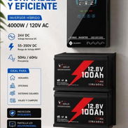 Combo de 2.5KW. Inversor + 2 baterías 12.8v 100Ah - Img 57809302