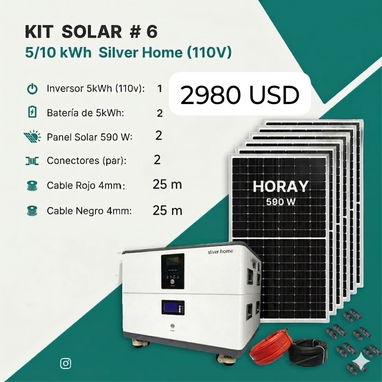 KIT DE INVERSORES SOLARES CON PANELES INCLUIDOS Y SERVICIO DE MENSAJERÍA - Img 119468532
