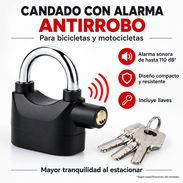 Candado antirrobo con alarma para moto bicicleta - Img 58225407