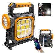 Linterna led recargable solar con banco de energía móvil - Img 57151742