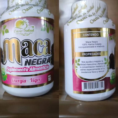 Maca negra en cápsulas 100 cápsulas de 500 mg - Img 123155603