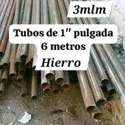Tubos de Hierro 1pulgada 6metros - Img 55881573