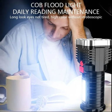 Linterna led carga usb batería interna recargable - Img 114411219