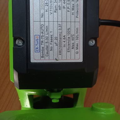 💧AUROCEBANTE ( LADRON )💧BOMBA DE AGUA CR-TURBO TR-75 - 1/2 HP 110V. MENSAJERÍA CON FACTURA Y GARANTÍA. TLF 54833699 - Img 111608406
