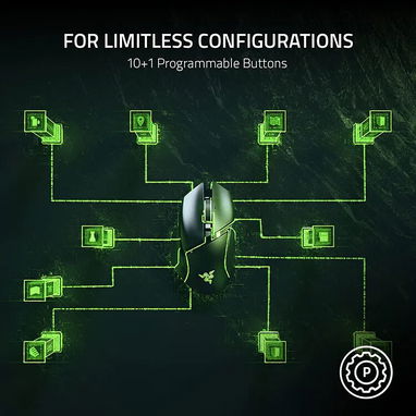 Razer Basilisk V3 | Mouse Gamer Ergonómico | 11 botones programables | - 4/8