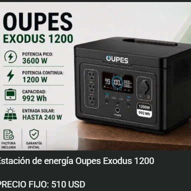 Estaciones de Energia Marca OUPES y Oukitel P0934-AV005 - 3/6