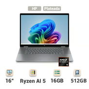 Laptop HP OmniBook X Flip 16" Táctil 2-en-1 AMD Ryzen AI 5 340 16GB RAM 512GB SSD (Modelo: 16-ar0013dx) Meteor 675$ - Img 55705785