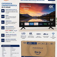 *Televisor SMART TV Insignia de 55 pulgadas 4K con CAJITA DIGITAL* - Precio 460 USD - Con transporte - Garantía 15 día - Img 57418714