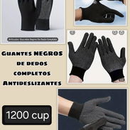 Guantes de tela negros - Img 55777284