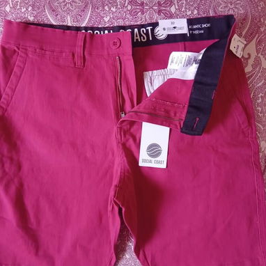 Short rojo p/ hombre Talla 32 marca Social Coast - 4/4