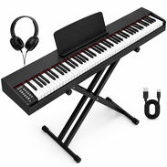 📢 PIANO DIGITAL ELECTRÓNICO 88 TECLAS – NEGRO 🎹 - Img 58159509
