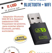 Adaptador bluetooth Audio, Adaptador bluetooth PC 8 USD,  Adaptador Bluetooth + WiFi, 11 USD - Img 44656847