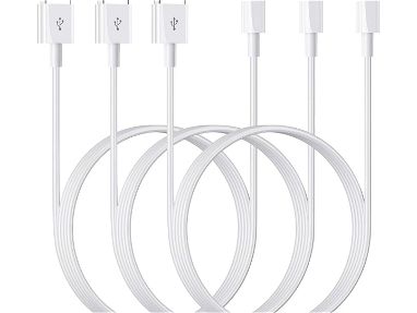 Cable USB A a Lightning de 3 pies, paquete de 3 cables de carga rápida para iPhone con certificación MFi de Apple, para - Img main-image-45735569
