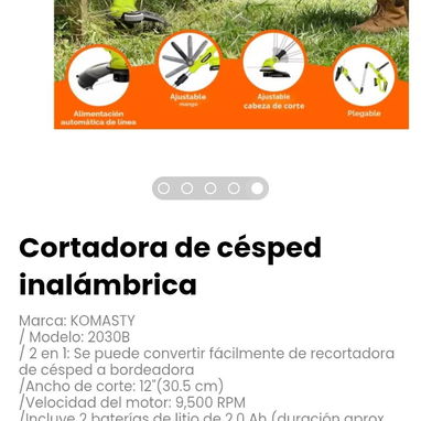 Cortadora de césped inalámbrica Marca: KOMASTY - Img 124620268