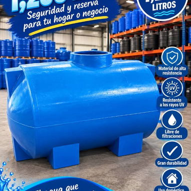 Tanques plásticos para agua de todas las capacidades 📞 50248593 - 7/10