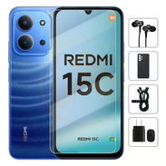 Xiaomi Redmi 15C, 4Gb Ram + 4Gb virtual, Total 8Gb, 128Gb Almacenamiento, Con Cover, Mica y Audífonos - Azul 150$ - Img 55449266