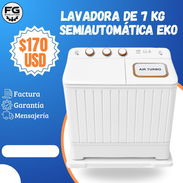 Lavadora de 7 kG semiautomatica EKO $170USD trasporte incluído 🚗 1 mes de garantía - Img 55302532