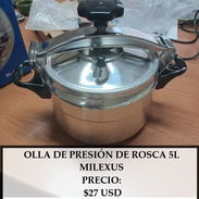 OLLA DE PRESIÓN DE ROSCA 5L MILEXUS, ENTREGA DE FACTURA, VARIEDAD DE ÚTILES DEL HOGAR, CELULARES Y ACCESORIOS, ETC - Img 54405883