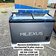 Nevera Exhibidora Horizontal 9 pies marca Milexus -SE DA CON UN REGULADOR DE VOLTAJE - Img 55951496