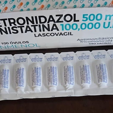 OVULOS DE CLOTRIMAZOL Y METRONIDAZOL CON NISTATINA - 2/2