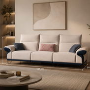 Sofa 3 plazas gamuza. - Img 55984770
