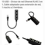 Divisor de red Ethernet RJ45 3 en 1 - Img 45645028
