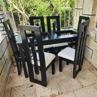 Moderno Juego de Comedor Negro - Img 123658531