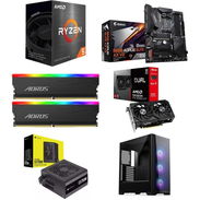 PC RX 9060 XT 8GB PC 🤩 Ryzen 5 5500 - Gigabyte B550 Aorus Elite AX V2 - 16GB RGB RAM - 750W ✅ PC KIT OFERTA PC - Img 53309474