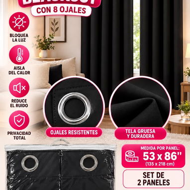 CORTINAS BLACKOUT - 6/8