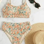 Bikini Estampado Floral con Talle Alto – Romanticismo y Confort TallaM - Img 56981361