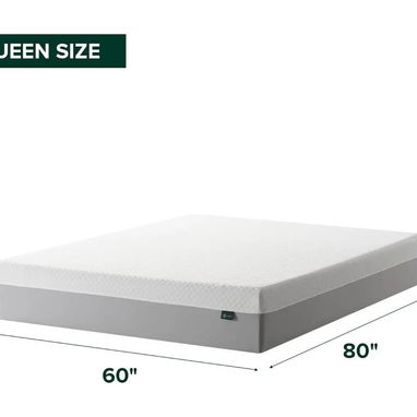 Zinus Colchón queen de espuma viscoelástica esencial de té verde de 10 pulgadas - 2/3