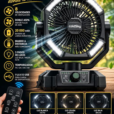 Ventiladores Recargables ColdSky - 2/2