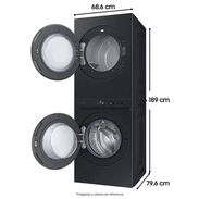 Torre de lavado eléctrica con secado al vapor de 22 kg marca LG nueva en caja - Img 55587676
