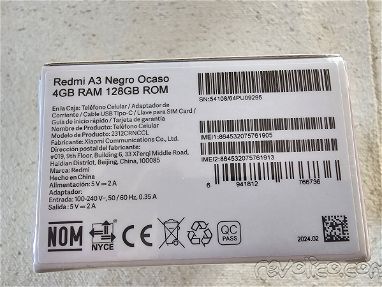 Vendo Redmi A3 de 4g/128gb sellado en caja - Img 68197001