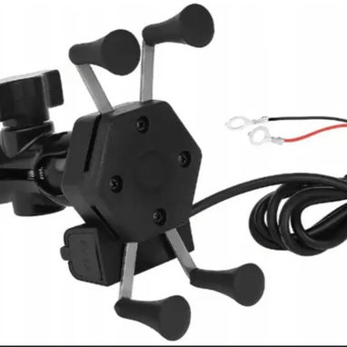 Soporte de celular (con cargador) para motos, bicimotos y carros $15 - 2/2