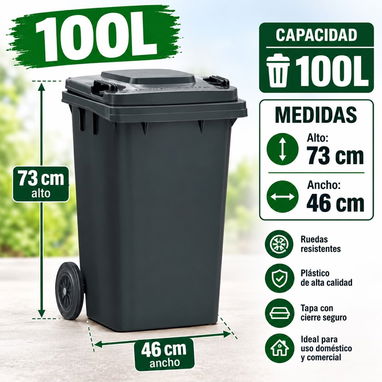 Cestos de basura de 100lt 120lt y 240lt - 5/9