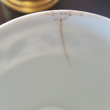 ☕ Juego de  Café "Vieux París" Imperio 🇫🇷 (1820-1835) Porcelana Y Oro | Con Detalles - Tel: 5358 0956 - Vedado - 5/5