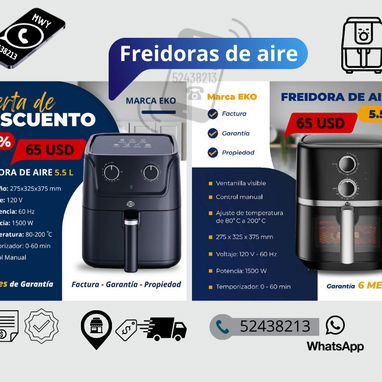 Freidoras de aire Milexus, Sankey y Eko - Img 112966037