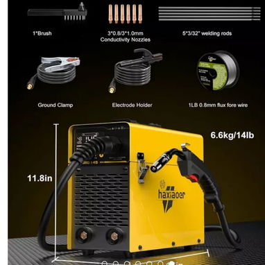 Máquina de soldar Inverter MMA-250//Soldadora Inverter por arco con electrodos revestidos/110V//eso:1.45kg//Nueva - Img 96663314
