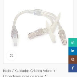 Conector libre de aguja. Bifurcado - Img 98878455