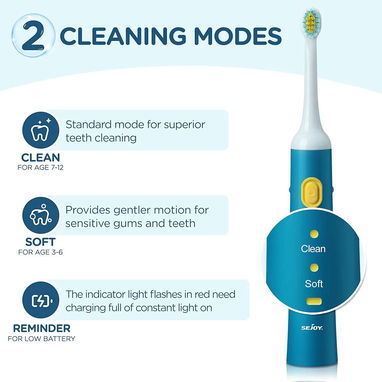 ☎️53544655 🛵 Entrega Disponible ⭐Cepillo Dental Eléctrico Infantil Ultrasónico – Diseño… ⭐ - Img 123400003