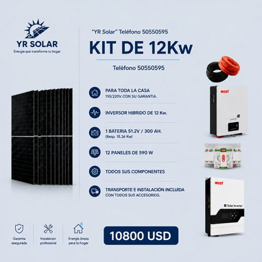 🔥🔥🔥LOS MEJORES PRECIOS EN KIT SOLARES PROFESIONALES CON"🔆YR Solar"  ✅El precio incluye el montaje y contrato con tod - 6/6