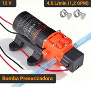 Bomba Presurizadora VEVOR 1.2 GPM 80 PSI 12V DC Autocebante Diafragma 2 Cámaras Para RV Riego Negro 💧 Flujo: 1.2 GPM (4 - Img 56046584
