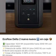 Estación de carga Ecoflow Delta 2 nueva nueva 🆕 en caja📦 700 USD - Img 54282960