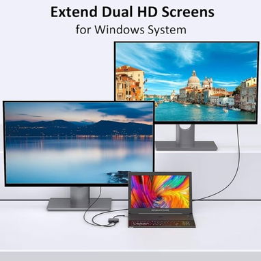 🪷Adaptador USB-C a Dual HDMI Selore&S-Global (4K@60Hz)🪷 - Img 116974693