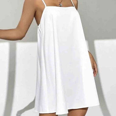 Vestido Sencillo Casual Blanco 52420333 - Img 121336215