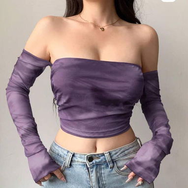 Blusas magas largas elegantes - 7/10