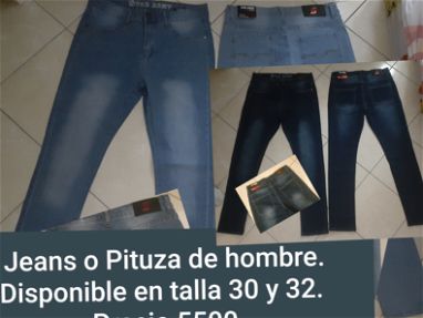 Pantalón, Pituza o  Jeans de hombre talla 30 azul claro y oscuro - Img 62788418