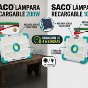 Lámparas Recargables Marca Saco 100w - Img 57885180